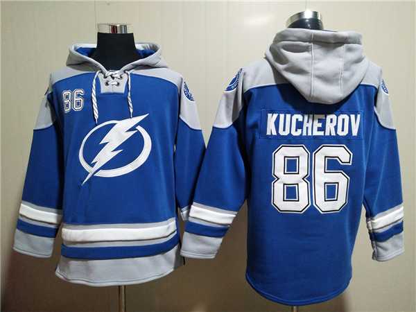 Tampa Bay Lightning #86 Nikita Kucherov Blue Ageless Must-Have Lace-Up Pullover Hoodie,We sell and wholesale Tampa Bay Lightning #86 Nikita Kucherov Blue Ageless Must-Have Lace-Up Pullover Hoodie on line form chian!